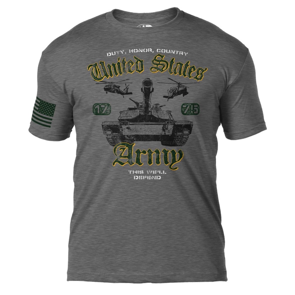 NWT MED MENS/UNISEX U.S. DUTY HONOR COUNTRY 7.62 DESIGN GRAPHIC TEE SCREEN PRINT